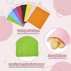40Pcs 8 Colors Eco-Friendly Kraft Paper Bags&nbsp;AJEW-TA0001-70