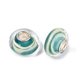 Handmade Lampwork & Brass Core European Beads&nbsp;LAMP-N044-11S-01