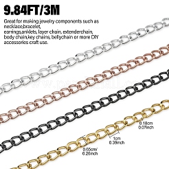 Aluminium Twisted Curb Chains&nbsp;CHA-YW0001-05