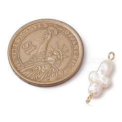 Natural Keshi Pearl Cross Links Connector Charms&nbsp;PALLOY-JF02822
