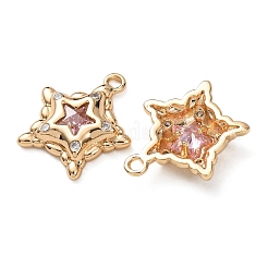 Brass with Cubic Zirconia Pendants&nbsp;KK-L270-04G