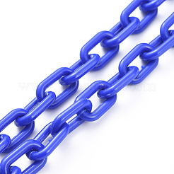 Personalized ABS Plastic Cable Chain Necklaces&nbsp;NJEW-JN02849-06