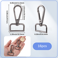16Pcs Zinc Alloy Swivel Clasps&nbsp;FIND-SP0003-73B