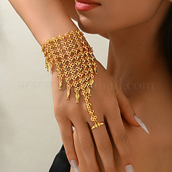 Vintage Middle Eastern Style Alloy Finger Ring Bracelets for Women&nbsp;QW1771