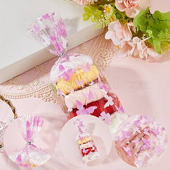 Plum Butterfly Printed OPP Cellophane Candy Packaging Bags&nbsp;ABAG-WH20005-41