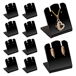 Acrylic Slant Bacl Earring Display Stands&nbsp;EDIS-WH0031-28C-01