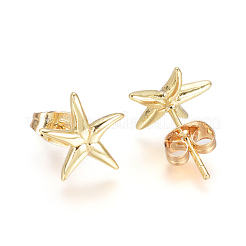 Brass Ear Studs&nbsp;EJEW-G273-01G