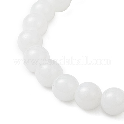 Round Spray Painted Imitation Jade Glass Beads Stretch Bracelets for Women&nbsp;BJEW-JB12881-02