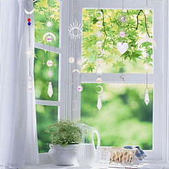AHADEMAKER 6Pcs 6 Style Hanging Suncatcher&nbsp;HJEW-GA0001-30
