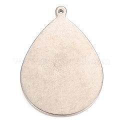 304 Stainless Steel Pendant Cabochon Settings for Enamel&nbsp;STAS-Z016-12P