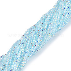 Transparent Glass Beads Strands&nbsp;EGLA-N028-01A-A06