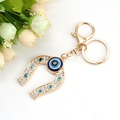 Alloy Rhinestone Keychains&nbsp;PW-WG38863-01