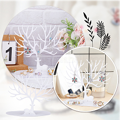 Plastic Jewelry Earring Holder&nbsp;ODIS-WH0001-50B