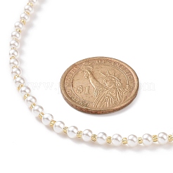 Acrylic Imitation Pearl Beaded Necklaces with Glass Seed Beads for Women&nbsp;NJEW-JN04132
