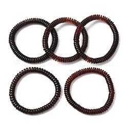 Natural Amber Beaded Stretch Bracelets for Women Men&nbsp;BJEW-D462-02B