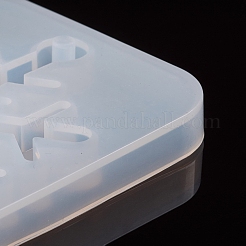 Christmas Snowflake Resin Casting Silicone Pendant Molds&nbsp;DIY-WH0162-58