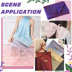 Polyester Organza Fabrics&nbsp;DIY-WH0622-114A
