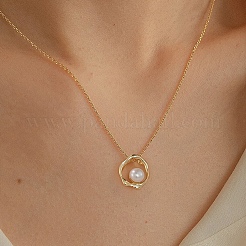 925 Sterling Silver & Natural Freshwater Pearl Pendants&nbsp;SE-CBA9BBC-02G