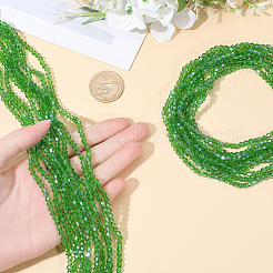 20 Strands Transparent Glass Beads Strands&nbsp;EGLA-PA0001-47C