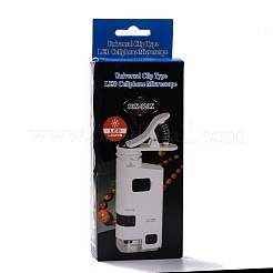 ABS Plastic LED Cell Phone Microscope Magnifier&nbsp;AJEW-M032-02P