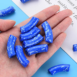 Opaque Spray Painted Acrylic Beads&nbsp;MACR-S372-001F