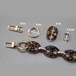 Acrylic Cable Chains Bag Handles&nbsp;FIND-WH0065-06B