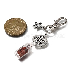 7Pcs Tibetan Style Alloy Pendant Decorations&nbsp;HJEW-JM04102