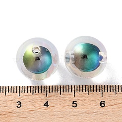 UV Plating Rainbow Iridescent Acrylic Beads&nbsp;OACR-H112-24C