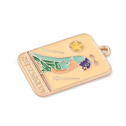 Tarot Alloy Enamel Pendants&nbsp;ENAM-A008-47KCG-03