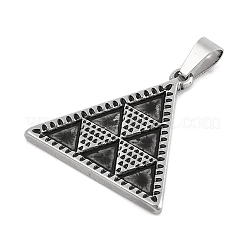 304 Stainless Steel Pendants&nbsp;STAS-D112-09AS