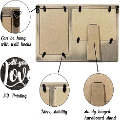 MDF Double Photo Frames&nbsp;AJEW-WH0424-007