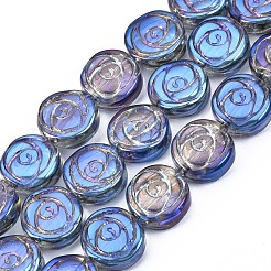 Electroplate Glass Beads Strands&nbsp;EGLA-N008-001