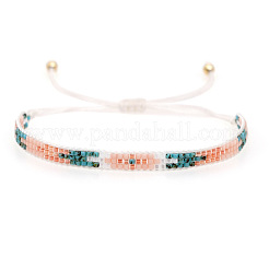 Glass Seed Beads Braided Beaded Bracelets for Women&nbsp;BK4423