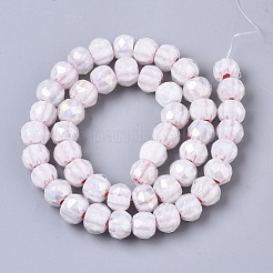 Handmade Millefiori Lampwork Beads Strands&nbsp;LAMP-R143-02