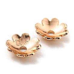 Rack Plating Brass Bead Cap&nbsp;KK-F856-02B-RG
