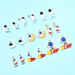 18Pcs 9 Styles Alloy Enamel Pendants&nbsp;FIND-FS0003-66