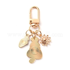 Alloy Enamel Pendant Keychains&nbsp;KEYC-WH0027-18