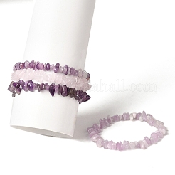 4Pcs Gemstone Beaded Stretch Bracelets Set&nbsp;BJEW-JB11182