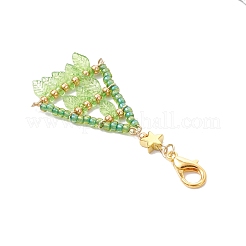 Acrylic & Glass Beads Tree Pendant Decorations&nbsp;HJEW-MZ00377