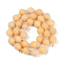 Natural Topaz Jade Beads Strands&nbsp;G-G182-B15-05