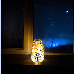 PVC Lamp Film for DIY Colorful Light Hanging Lamp Frosted Glass Jar&nbsp;DIY-WH0408-002