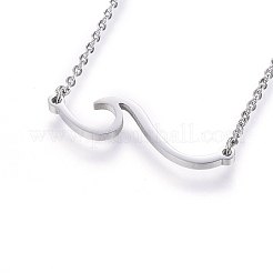 Non-Tarnish 304 Stainless Steel Pendant Necklaces&nbsp;NJEW-H491-17P