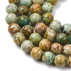 Natural Peruvian Turquoise(Jasper) Beads Strands&nbsp;G-T150-A01-6mm