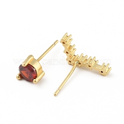 Cubic Zirconia Constellation Asymmetrical Earrings&nbsp;EJEW-C035-16G-02