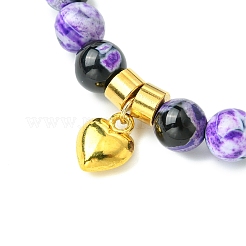Natural Amethyst Beads Stretch Bracelets for Women&nbsp;BJEW-JB11351-02