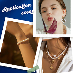 DIY Heart & Star & Imitation Pearl Plastic Stretch Bracelet Making Kit&nbsp;DIY-SC0025-70