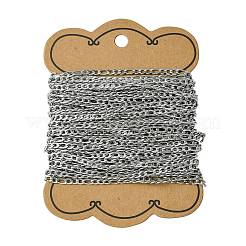 Tarnish Resistant 304 Stainless Steel Figaro Chains&nbsp;CHS-L015-17