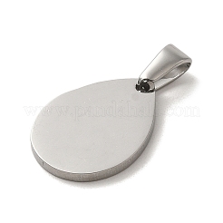 Non-Tarnish 304 Stainless Steel Stamping Blank Tag Pendants&nbsp;STAS-B053-04P
