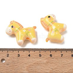 Baking Paint & Printed Opaque Acrylic Beads&nbsp;AC-CBAC788-01D