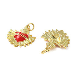 Brass Enamel Pendants&nbsp;KK-R229-06G-03